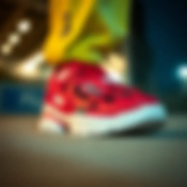 Stylish display of Fila Disruptor Sandals in fashion context