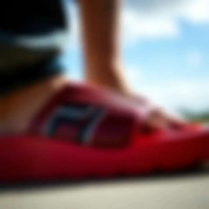 Elegant Fila slide showcasing intricate design