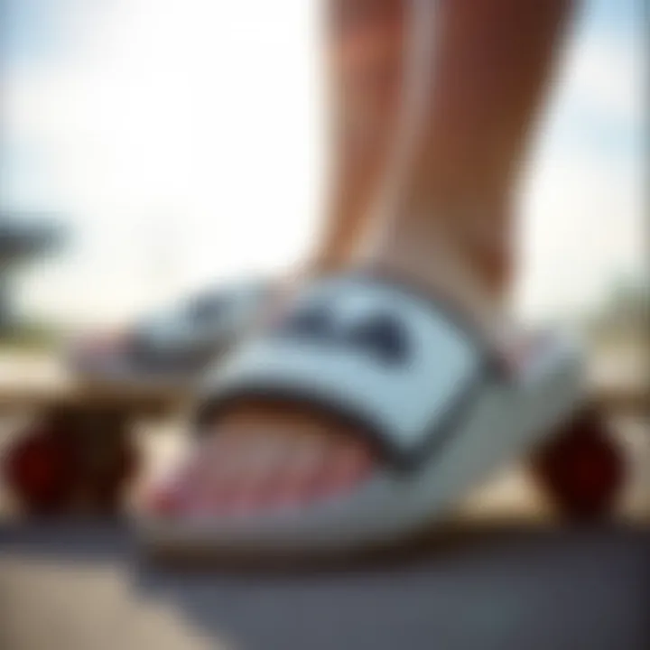 Fila slides representing skate culture