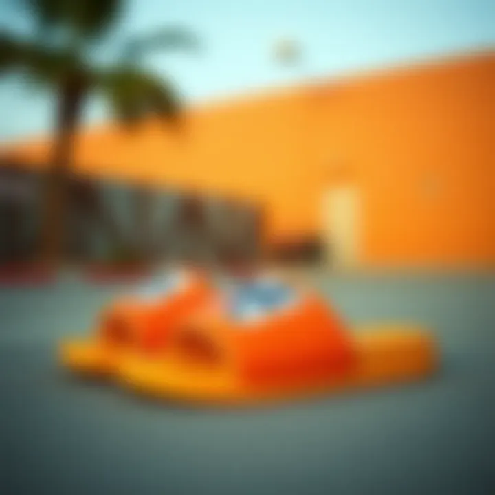 Stylish Fila slides in various color options