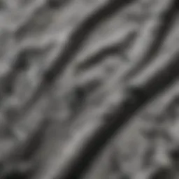 Close-up of gray camo sweatshirt fabric texture
