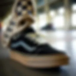 Vans thick sole shoes showcasing their unique design