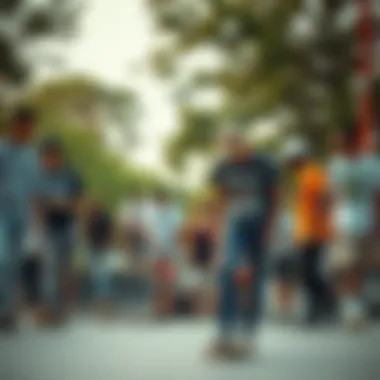 The Vibrant World of Skate Culture A lively skatepark scene with diverse skaters