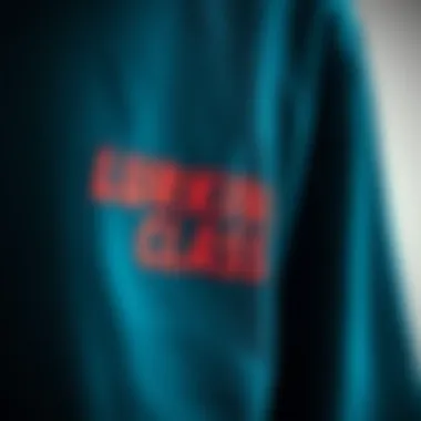Close-up of Lurking Class tee fabric texture