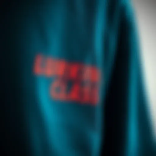 Close-up of Lurking Class tee fabric texture