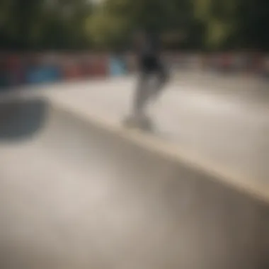 Skaters enjoying the benefits of a mini half pipe at a skate park