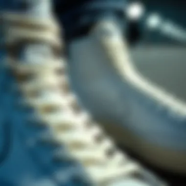 Close-up of Nike Blazer Mid '77 All White detailing and materials