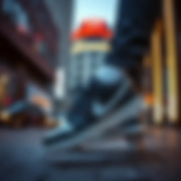 Urban Style with Nike Nyjah 2 Stylish urban setting featuring Nike Nyjah 2