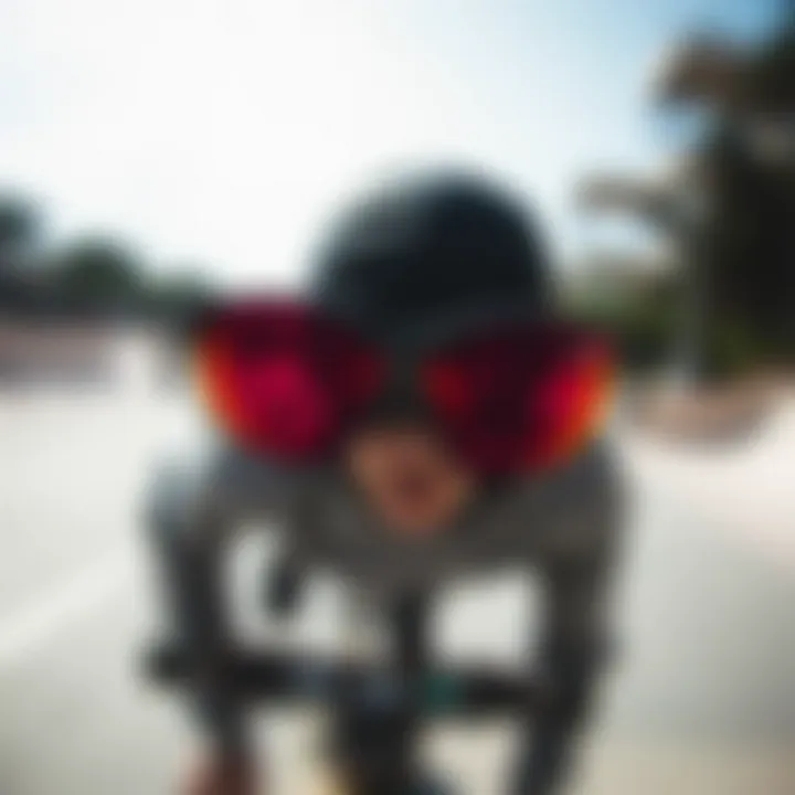 Comparison of Oakley Red Prizm lens with standard lens under similar lighting conditions