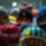 A collection of various beanie styles popular in skateboarding.