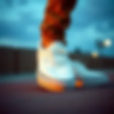 Reflective slip-on Vans showcasing their unique design and materials