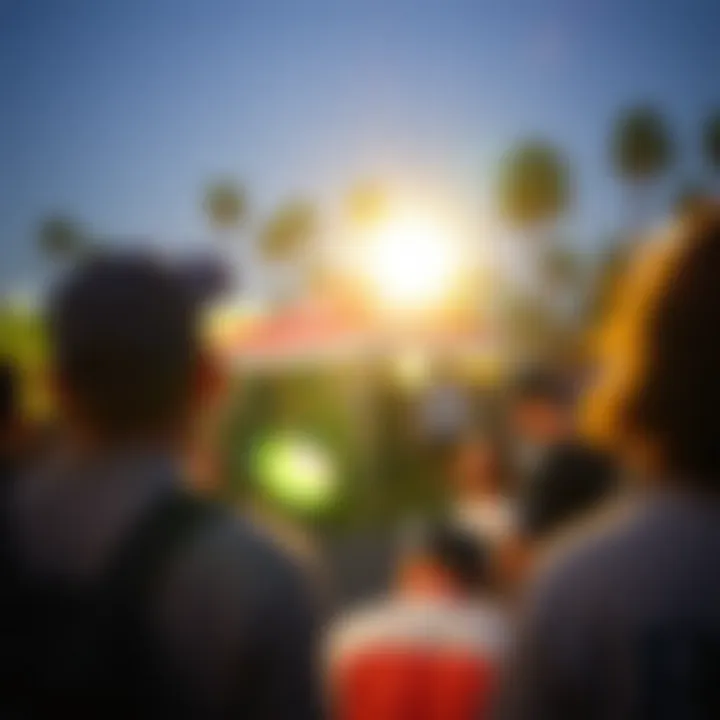 Community gathering at an RVCA sponsored skate event