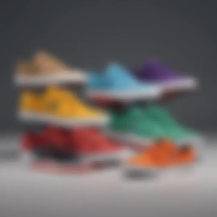 Variety of Stefan Janoski sneaker colors displayed together