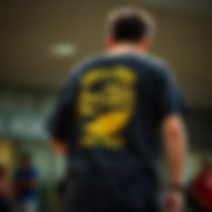 Vintage black and yellow graphic tee design