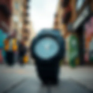 Casio GA800 in an urban skate environment