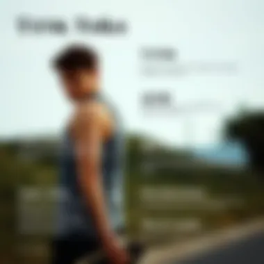 An infographic displaying various tank top designs and their features beneficial for skaters