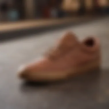 Material and Craftsmanship of the Emerica Figgy Close-up view of the Emerica Figgy highlighting its material and craftsmanship.
