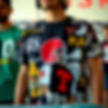 A collage of iconic skate brands and their t-shirt collaborations