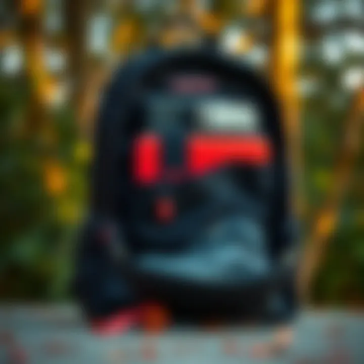 Functional compartments of the Jansport backpack arranged for optimal usage