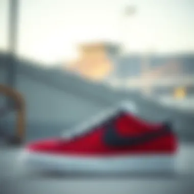 Nike Blazer paired with streetwear fashion elements.