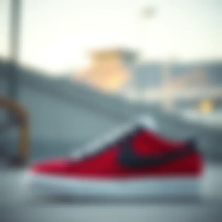 Nike Blazer paired with streetwear fashion elements.