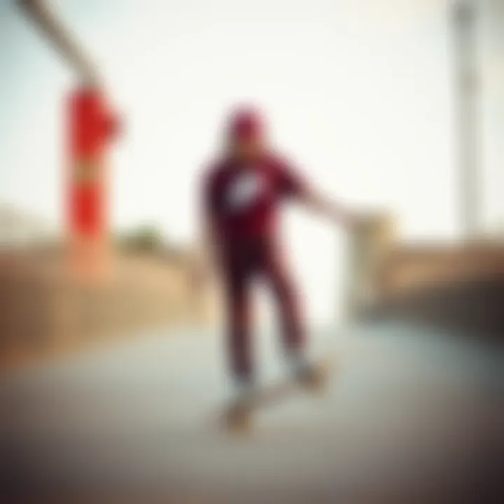 Stylish outfits paired with Nike SB Maroon in skateboarding