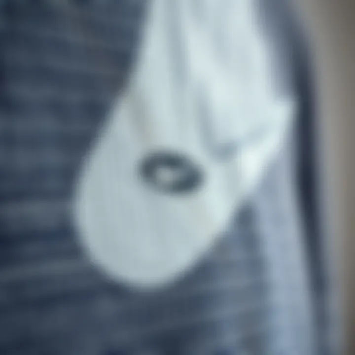 Close-up of the fabric texture of the Nike sweater