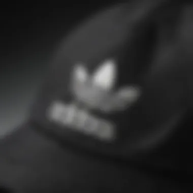 Close-up of the Adidas Original cap design