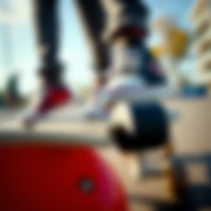 Close-up of SkaterTrainer features
