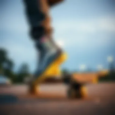 Skater wearing Vans Ultragrange Mid in action