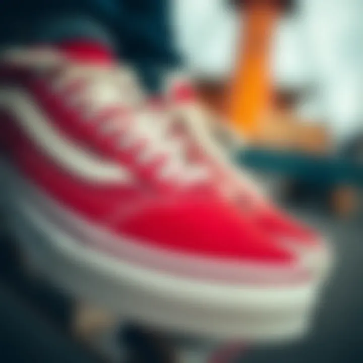 Craftsmanship of the Vans Yacht Club Old Skool Close-up of the Vans Yacht Club Old Skool highlighting the craftsmanship and materials