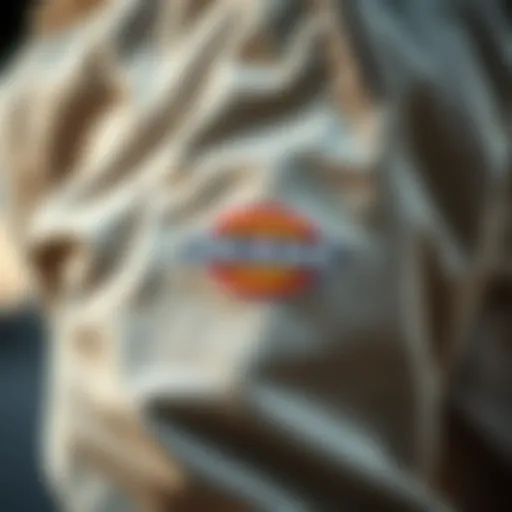 Close-up of Dickies 28x30 pants showcasing fabric texture and stitching quality