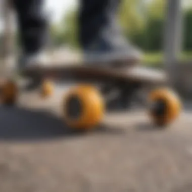 Detailed Look at Zealot Electric Skateboard Design Features Close-up of Zealot electric skateboard's design and features