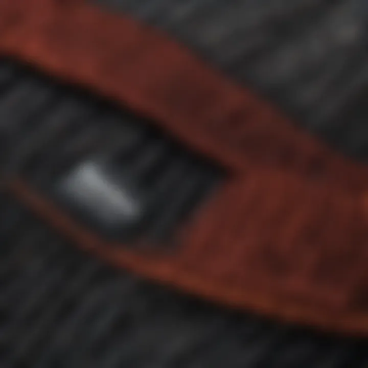 Close-up of beanie fabric textures highlighting quality and style