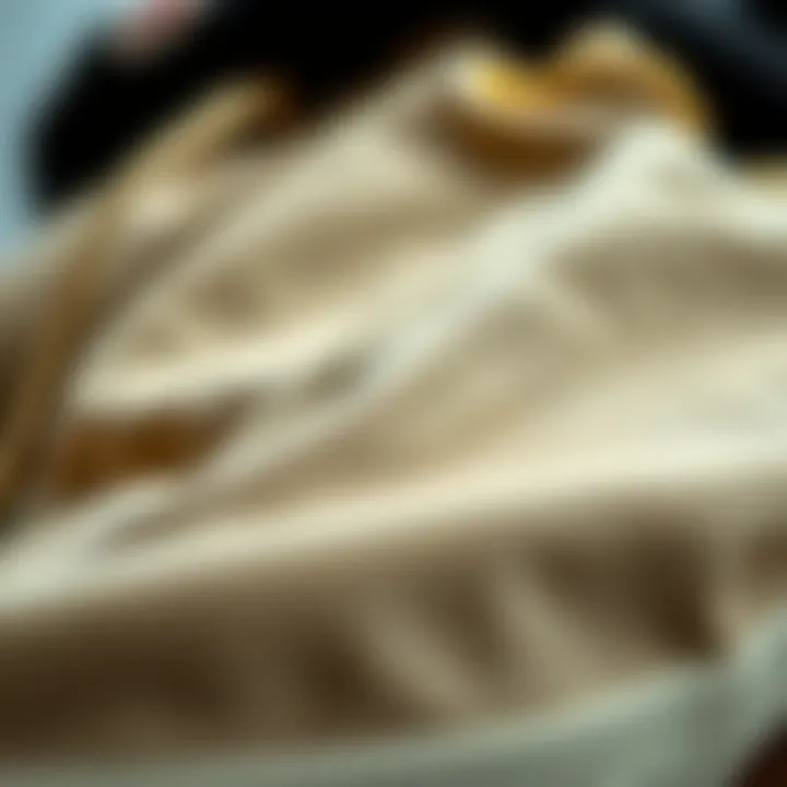 Fabric and Design of Vans Baggy Pants Close-up of fabric texture and design details of Vans baggy pants