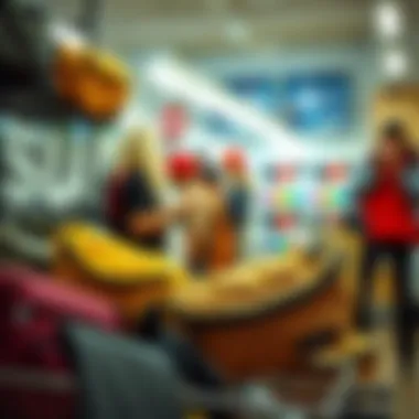 Fanny Packs in Online Shopping Online shopping experience with fanny packs displayed