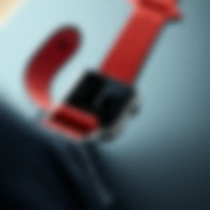 Close-up of the innovative design and materials