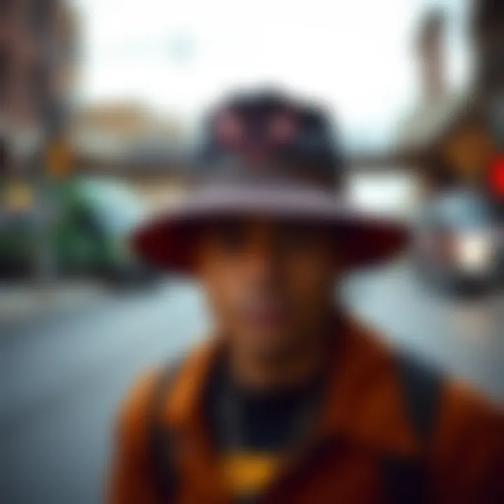 Bull Hat featured in a streetwear ensemble