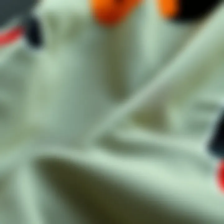 Quality Textures in Graphic Short Fabrics Close-up of fabric textures highlighting material quality