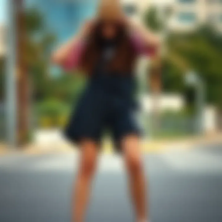 Stylish Summer Outfits Featuring Graphic Shorts Stylish combinations of graphic shorts with summer outfits