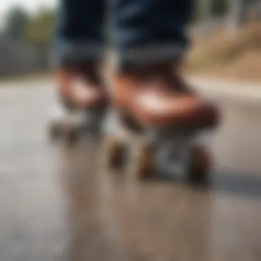 Close-up of the durable materials used in Impala skates