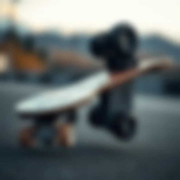 Magneto skateboard showcasing sleek design and features