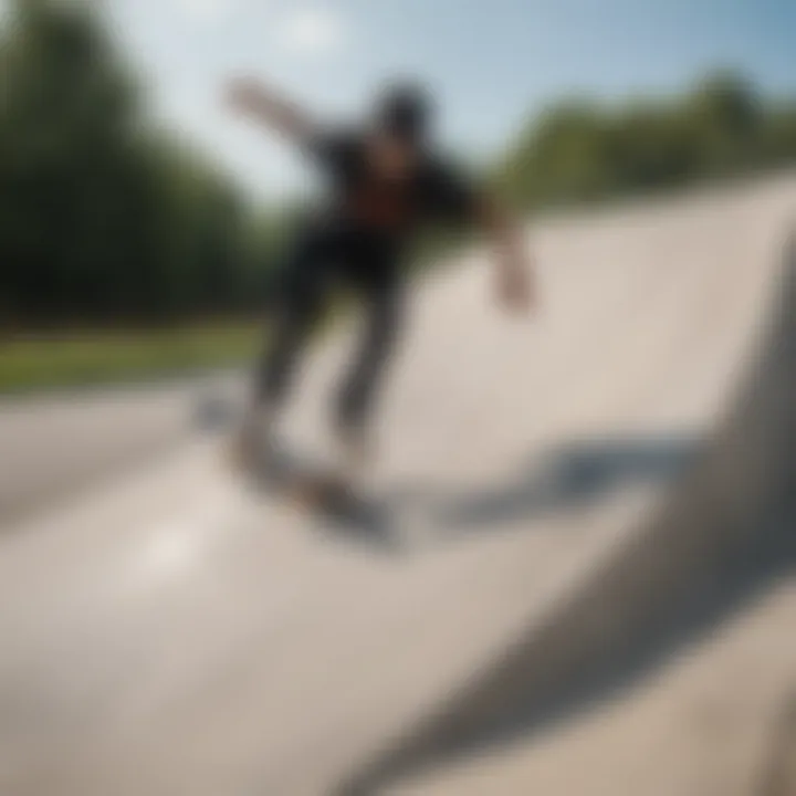 Maintenance work being carried out on skate ramps for safety