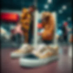 Vans footwear displayed with stylish outfits