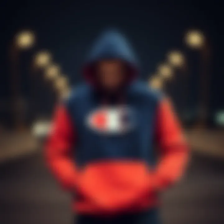 Hoodie styled for casual and active wear