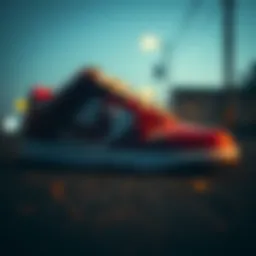 The iconic silhouette of the Nike Dunk Low Pro showcasing its sleek design.