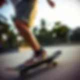 Nike Essential Woven Shorts in action on a skateboard