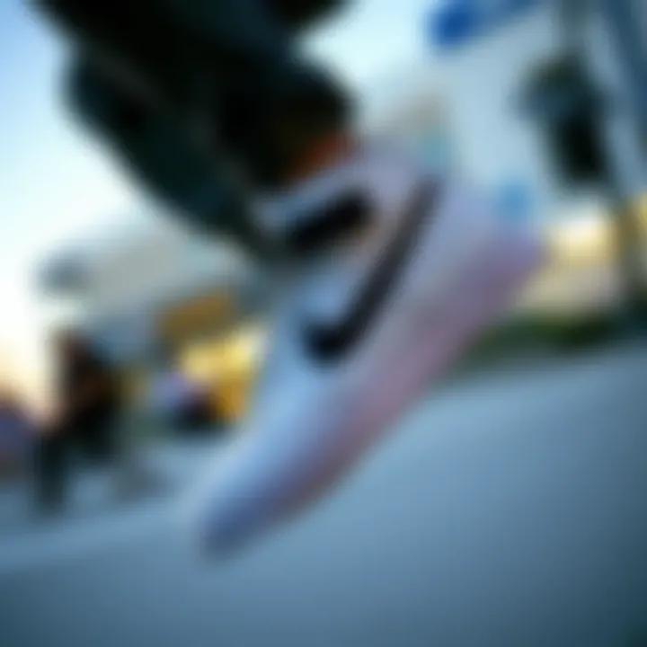 Skater performing tricks while wearing Nike SB Force 58 shoes