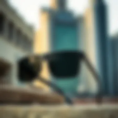 Oakley Gascan polarized sunglasses displayed against an urban backdrop