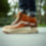 Vintage skate culture featuring iconic platform hightop shoes